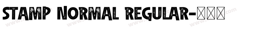 Stamp Normal Regular字体转换